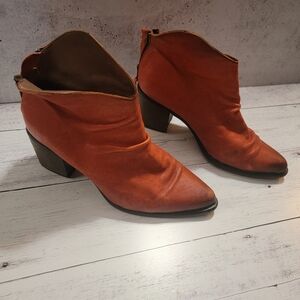 Kanna, Heeled Bootie, Orange/Red, Size 40(8/12-9)
